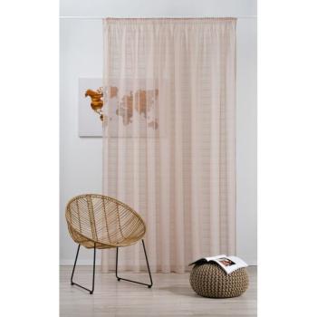 Bézs átlátszó függöny 300x245 cm Leonida – Mendola Fabrics kép