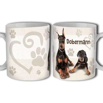 Bögre 300ml, kutyás Dobermann New B393 kép