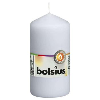 Bolsius 10 db fehér oszlopgyertya 120 x 58 mm kép