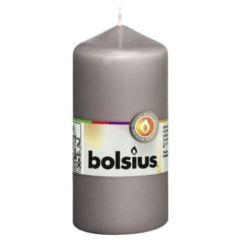 Bolsius 10 db meleg szürke oszlopgyertya 120 x 58 mm kép