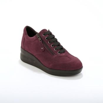 Bőr tornacipő cipzárral, ék alakú talppal, LWG tanúsítvánnyal kép