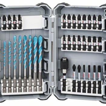 BOSCH 35 darabos Pick and Click MultiConstruction spirál fúrószár- és Impact Control csavarbitkészlet kép