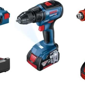 Bosch GDX18V-200 + GSR18V-50 (2x 4.0Ah, L-Boxx) kép