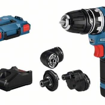 Bosch GSR 12V-35 FlexiClick (2x 3.0Ah, 3 tartozék, L-Boxx) kép