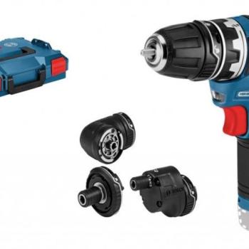 Bosch GSR 12V-35 FlexiClick (akkumulátor és töltő nélkül, 3 tartozék, L-Boxx) kép