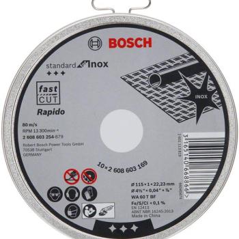 BOSCH Standard for Inox Vágótárcsák, 10db kép