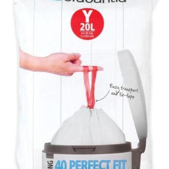 Brabantia PerfectFit zsák - 20 L (Y) -  40 db kép