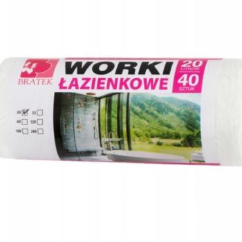 BRATEK Szemeteszsák 20 l, 40 db kép