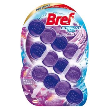 Bref Brilliant Gel Magic Breeze WC illatosító - 3x42g kép