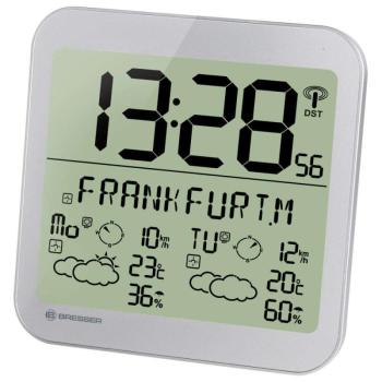 Bresser MyTime Meteotime LCD falióra ezüst kép