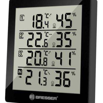 Bresser Temeo Hygro Quadro Weather Station, black kép