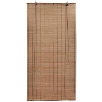 Brown bamboo roller blind kép