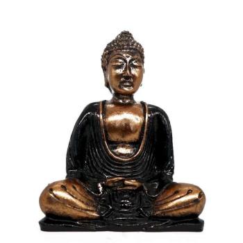 Buddha Figura Fekete, Arany - Közepes kép