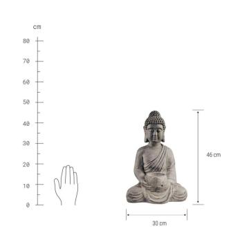 BUDDHA szobor mécsestartóval, 46 cm kép