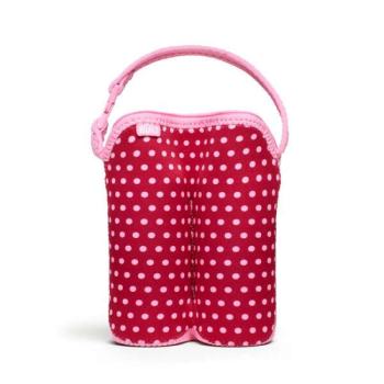 BUILT Bottle Buddy két palack táska tartóval (Baby Pink Mini Dots) kép