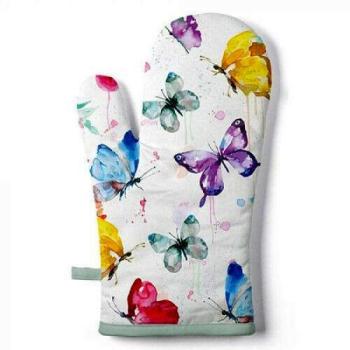 Butterfly Collection white edényfogó kesztyű 18x30cm, 100% pamut kép