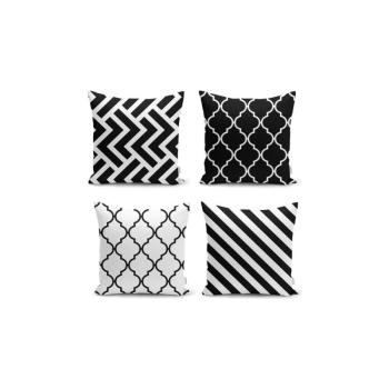 BW Graphic Patterns 4 db párnahuzat, 45 x 45 cm - Minimalist Cushion Covers kép