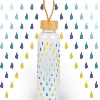 Cambridge Raindrops üvegkulacs bambusz tetővel - 550 ml kép