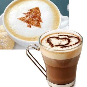 Cappuccino díszítő sablonkészlet kép