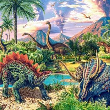 CASTORLAND Puzzle 120db Dinoszauruszok a vulkánoknál kép