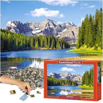 CASTORLAND Puzzle 92x68cm Misurina tó Olaszország - 3000 kép