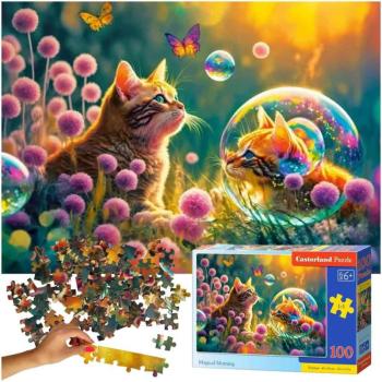 CASTORLAND Puzzle Varázslatos reggel Macska - 100 kép