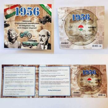 CD-s évszámos üdvözlőlap, képeslap 1956 kép