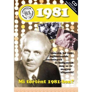 CD-s évszámos üdvözlőlap, képeslap 1981 kép