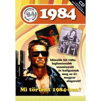 CD-s évszámos üdvözlőlap, képeslap 1984 kép