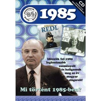 CD-s évszámos üdvözlőlap, képeslap 1985 kép