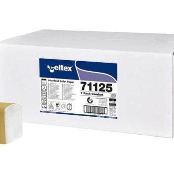 Celtex T Pack hajtogatott toalettpapír cellulóz 2 réteg, 10x21cm,... kép