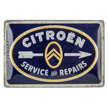 Citroen Service &amp; Repairs dombornyomott fémplakát 30 x 20 cm &quot;22328&quot; kép