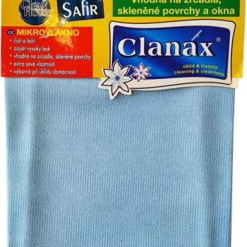 CLANAX mikroszálas törlőkendő ablakhoz Safír 290 g, 40 × 40 cm kép