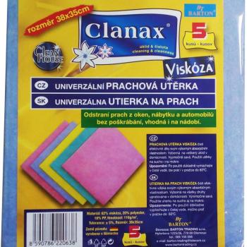 CLANAX viszkóz kendő, 110 g , 34 × 38 cm, 5 db kép