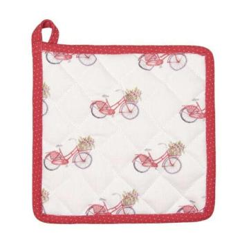 CLEEF.RBC45 Edényalátét 20x20cm pamut,Red Bicycle kép