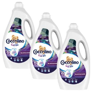 Coccolino Care Black &amp; Dark folyékony Mosógél 3x2,4L - 180 mosás kép