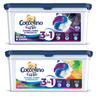 Coccolino Care Color Mosókapszula 29 mosás + Coccolino Care Black... kép