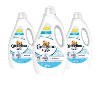 Coccolino Care Sensitive folyékony Mosógél 3x1,72L - 129 mosás kép