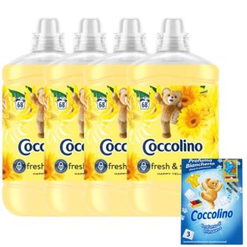 Coccolino Happy Yellow Öblítő koncentrátum 272 mosás 4x1700ml + A... kép