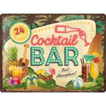 Cocktail Bar - Fémtábla kép