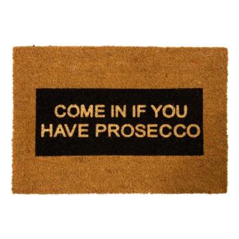 Come In If You Have Prosecco Glitter természetes kókuszrost lábtörlő, 40 x 60 cm - Artsy Doormats kép