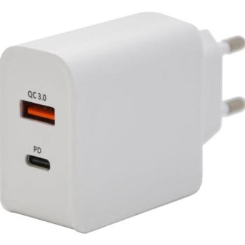 COMPASS Csatlakozó QUICK CHARGE 3.0 230V USB-A / USB-C 18W kép