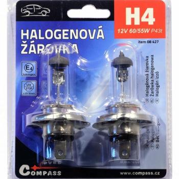 Compass Izzó 12V  H4  60/55W P43t blister 2 db kép