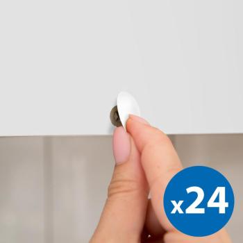 Csavartakaró szett - 13 mm - fehér - 24 db / csomag kép