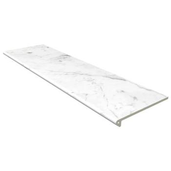 Csempe lépcsőlap Peldano Marble Cararra Bianco 33/119.7 kép