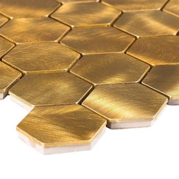 Csempe Mozaik GOLD HEXAGON 30/30/0,8 kép