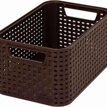 CURVER Rattan hatású kosár, 6l, sötétbarna, CURVER &quot;Style S&quot; kép