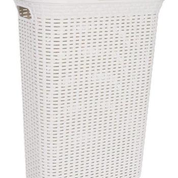 CURVER Szennyestartó kosár STYLE RATTAN 40L cream kép