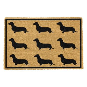 Dachshund természetes kókuszrost lábtörlő, 40 x 60 cm - Artsy Doormats kép