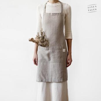 Daily Apron len kötény, 80 x 55 cm - Linen Tales kép